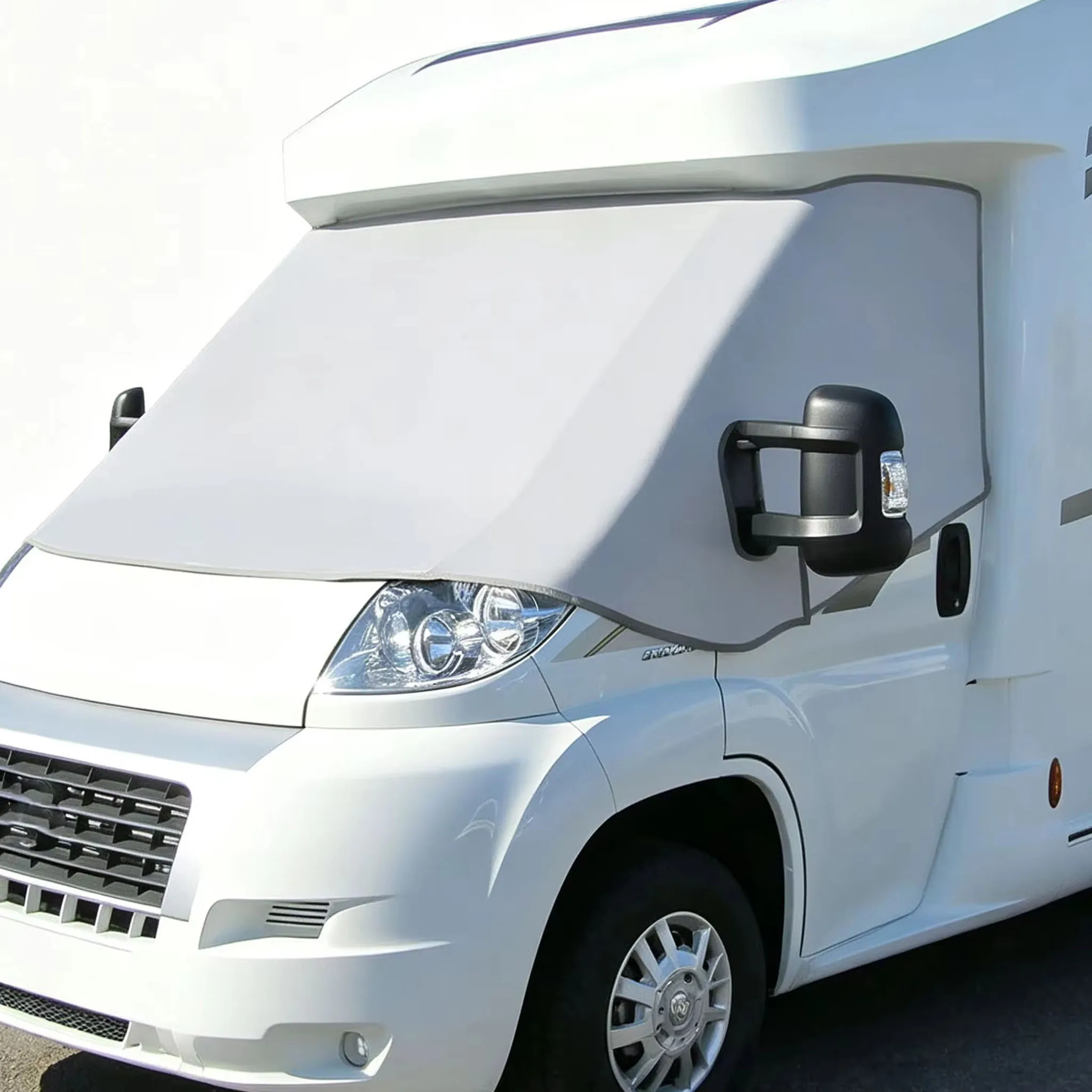 Thermische Windschutzscheiben-Sonnenschutzabdeckung für Fiat Ducato Peugeot Boxer Citroen Relay X250 Wohnmobil RV Fahrzeug Sonnenschutz