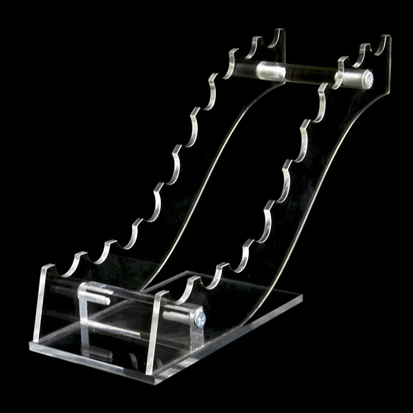 Pen Display Stand Attachments Acrylic Pen Holder Pen Rack for Desk Office Cosmetic Brushes