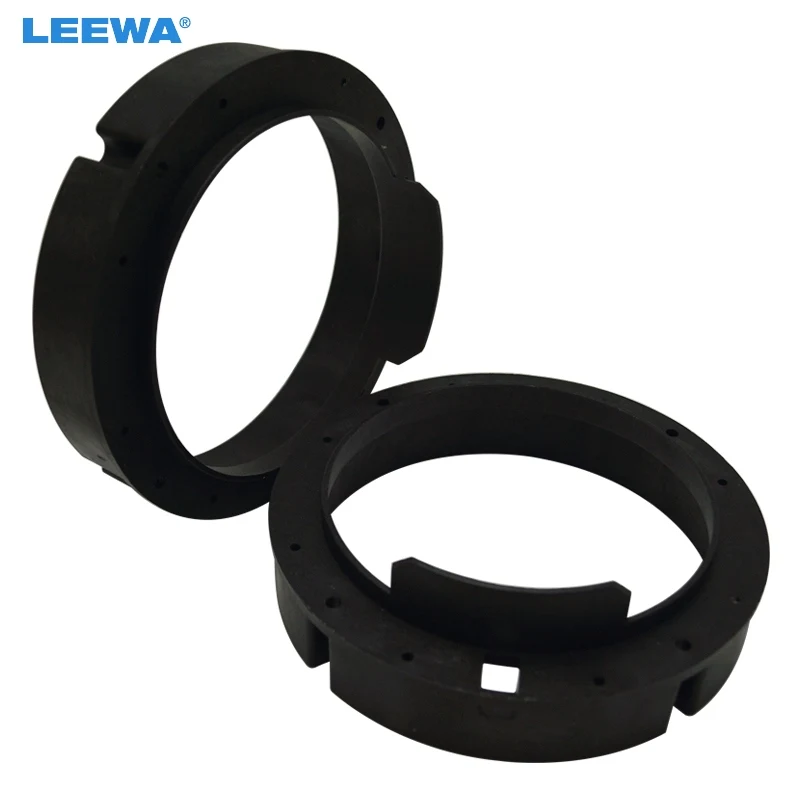 

LEEWA 6.5" Car Speaker Spacer Horn Pad Mounts For VW Bora/Lavida/Tiguan For Skoda Octavia/Yeti Solid Mat