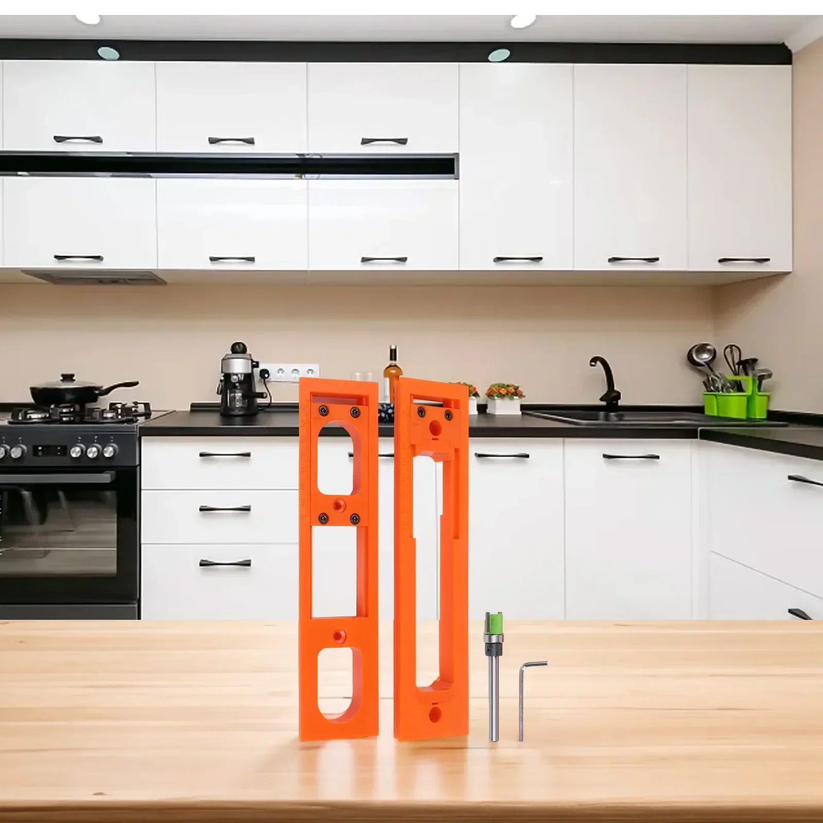 3D Hinges Hydraulic Buffer Hinge Home Improvement Construction Projects 220MM*55MM Buffer Hinge Non-slip Texture