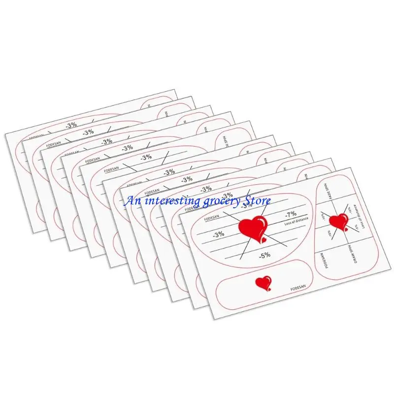 652D 10PCS Golf Club Face Alignment Stickers Golf Swing Trainer Stickers With Strong Adhesive For Consistent Swing Training