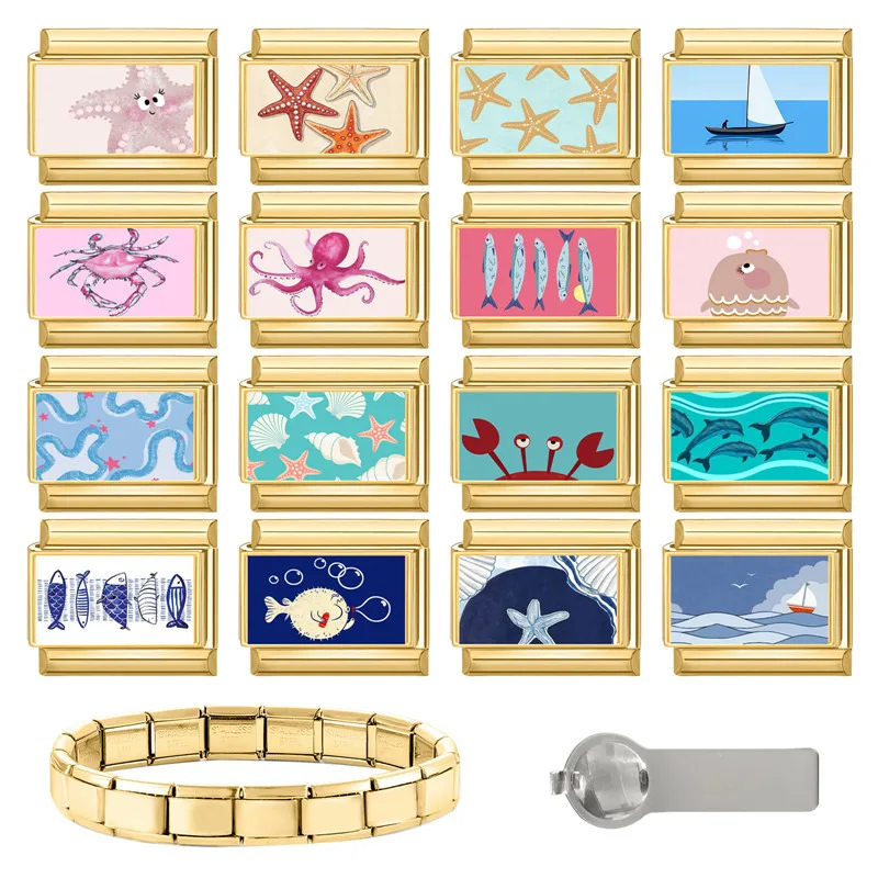 جديد جميل الحيوانات الأليفة القطط والكلاب وصلات سحرية إيطالية تناسب 9 مللي متر سوار الفولاذ المقاوم للصدأ النساء الرجال DIY بها بنفسك صنع المجوهرات