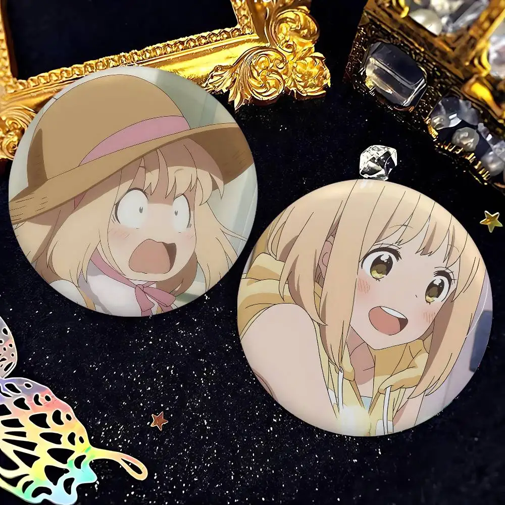 Kase-san And Morning Glories شارات أنيمي صفيح دبوس زر مخصص أنيمي دور المدرسة القديمة بروش الكرتون طوق شارة هدية