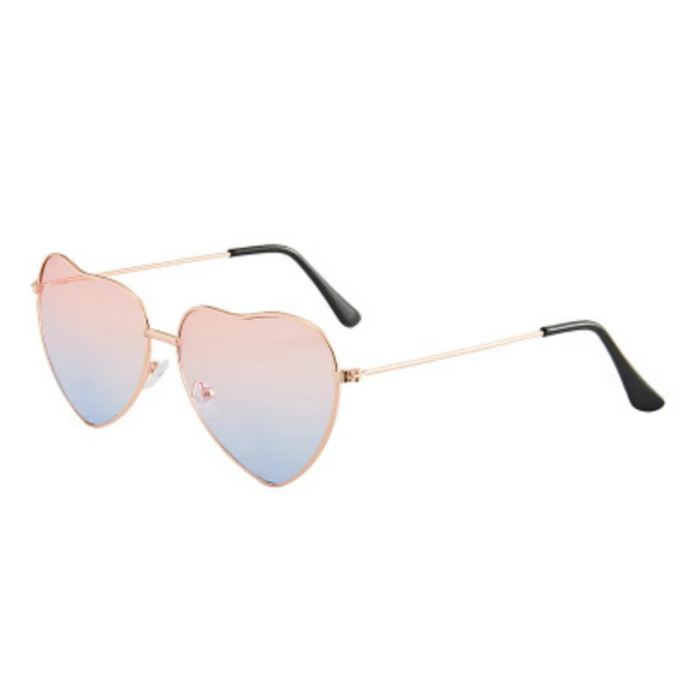 Sunglasses Women Ladies Heart Shaped Candy Sunglasses Metal Brand Designer Fashion Rimless LOVE Glasses Ray Men Sun Glasses