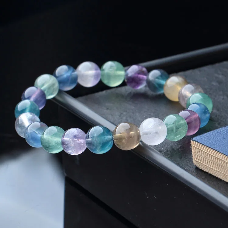 

Браслет из флюорита с одним кольцом и кристаллами, масляный цвет, ледяной браслет для женщин