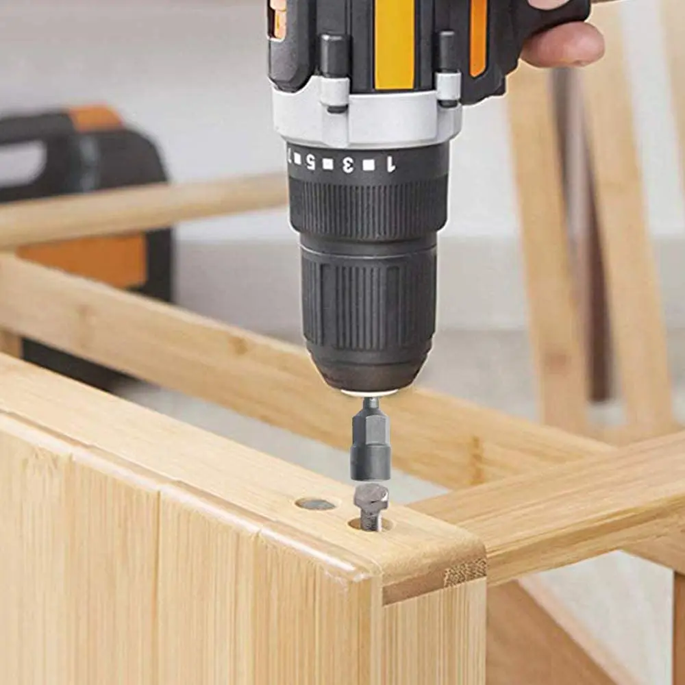 14 Chiếc Điện Hạt Lái Xe Bộ Mũi Khoan 1/4 ”Lục Giác Ổ Cắm Adapter Bu Lông Trình Điều Khiển Dụng Cụ Sửa Chữa Nhanh Chóng Thay Đổi Trục thuật Điện