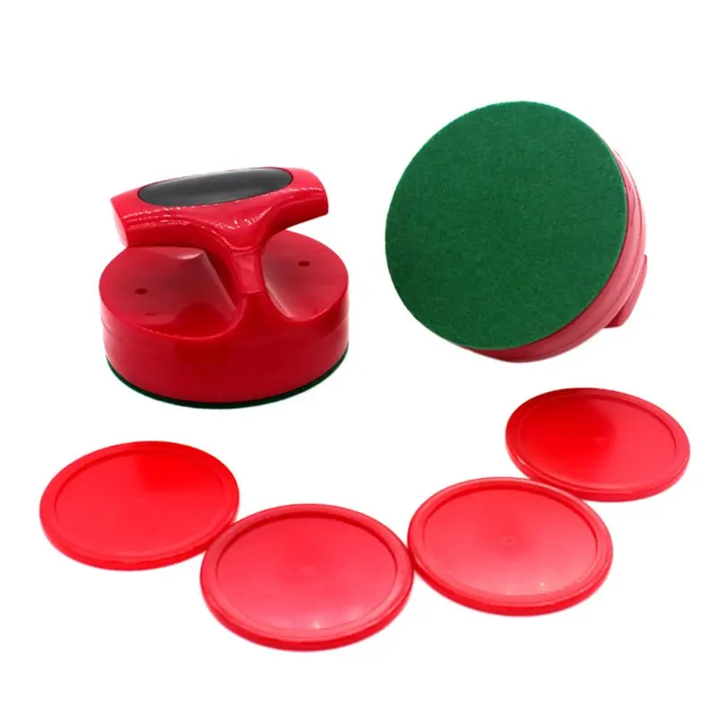 Air Hockey Pushers and Hockey Pucks Great Goal Handles Paddles Replacement Accessories For Game Tables (2 Strike 4 Puck)