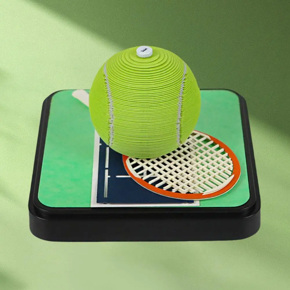 3d Calendar 2025 Notepad 3d Craft Notepad Tennis Non Stick Model Note Paper Panorama Three-dimensional Sculpture Paper U2r3
