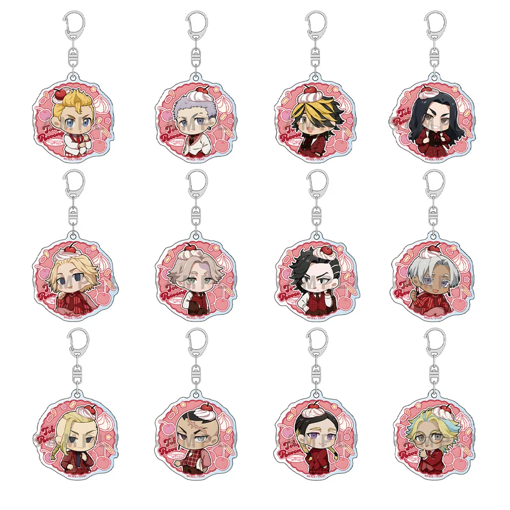 Tokyo Revengers Cherry Whip Manjiro Sano Takemichi Hanagaki Kazutora Hanemiya Keisuke Baji AnimeToy Acrylic keychain Bag pendant