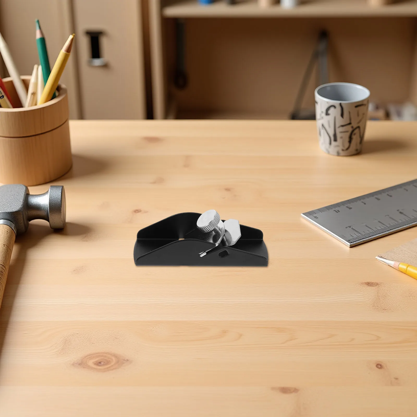 1 セットミニ木工かんなコンパクトポータブルハンドかんな耐久性のある高硬度の刃調整可能な木工エッジトリミングツール DIY 用