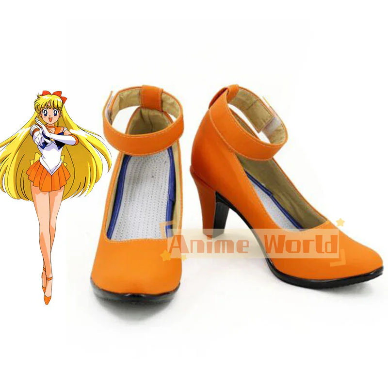 Minako Aino Cosplay Sapatos, Botas De Carnaval De Halloween, Custom Made