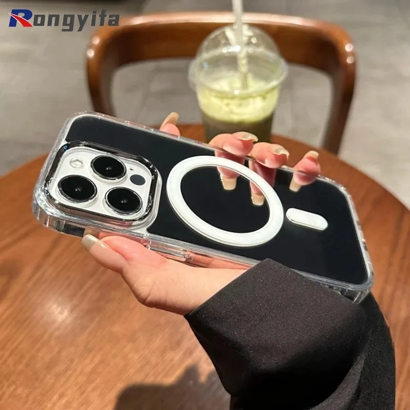 حافظة هاتف شحن مغناطيسية مرآة لهاتف Tecno Spark Go 1 2024 2025 30C 20 10 9 8C 7 7T Pro 6 5 Air Pop 9 5 LTE Pro Magsafe #1