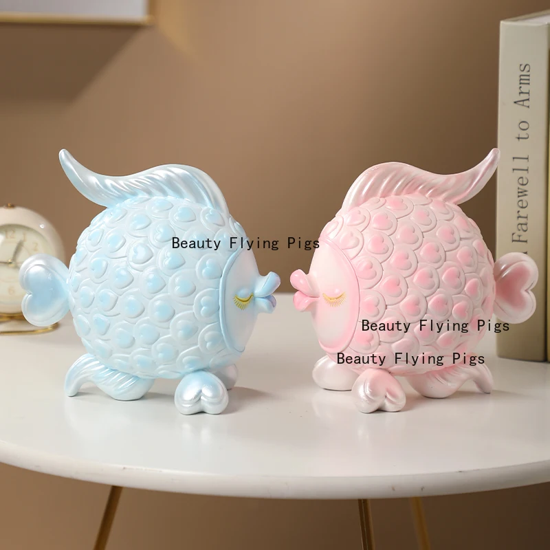 

Resin has surplus fish ornaments every year living room home wine cabinet desktop decoration handicrafts