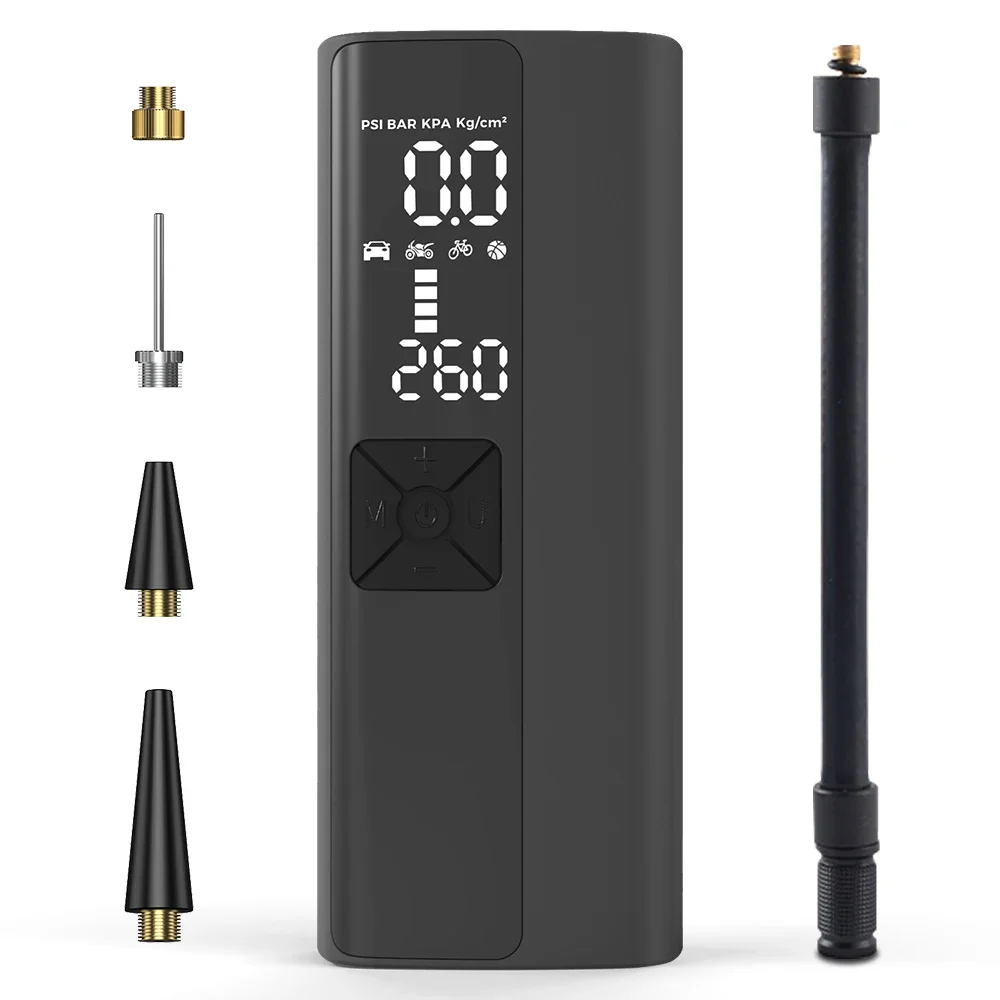 

Беспроводной электрический цифровой воздушный насос для шин для автомобиля и велосипеда, электрические воздушные насосы для надувных лодок
