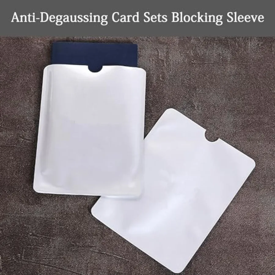 Porta carte di credito con blocco RFID, protezione sicura, foglio di alluminio, confezione da 10 tipi 1