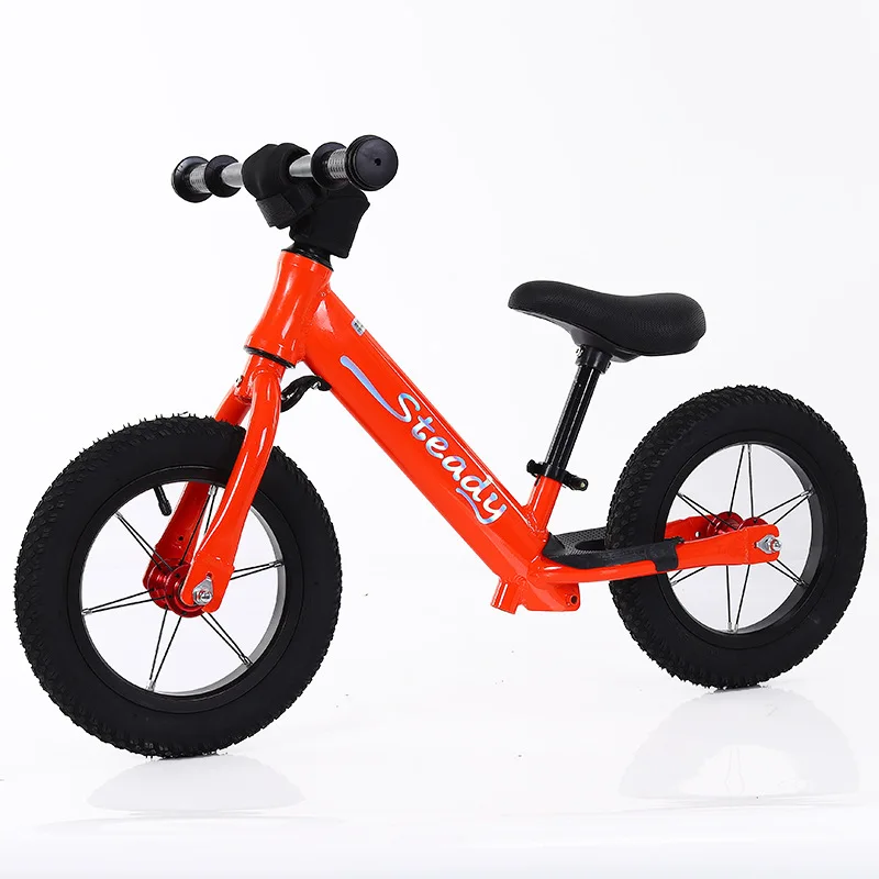 LazyChild Kids Balance Bike 12inch Aluminum Alloy Skate Bike No Pedals Height Adjustable Bicycle Riding Birthday Gift For Child