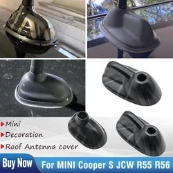 For BMW MINI Cooper S JCW R56 R55  The Black Flag Car Exterior Trim Antenna Decoration Cover Sticker Car-Styling Accessories