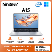 Ninkear Laptop A15 15.6-inch, AMD Ryzen™ 5 5500U FHD IPS 60Hz 16GB + 512GB SSD Backlit Keyboard Type-C Charging Notebook