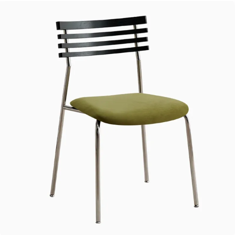 

Nordic light luxury and modern, backrest, small apartment home, living room, retro dining table and chairs