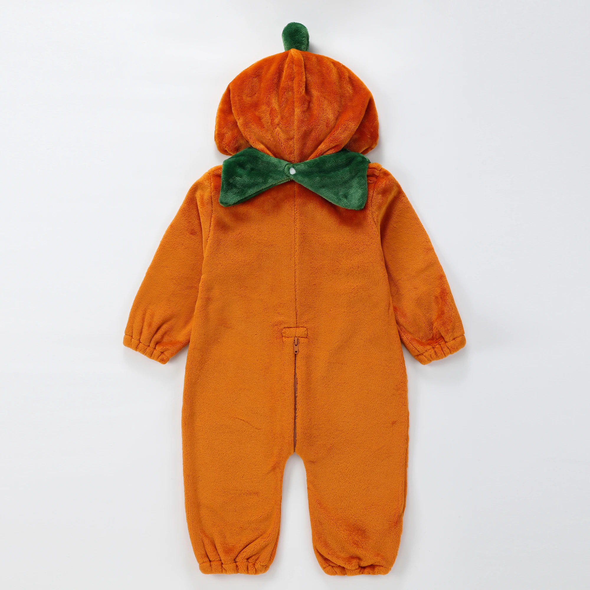 MICHLEY Halloween Kürbis Baby Cartoon Strampler Winter Neugeborenen Kapuzenkleidung Jungen Mädchen Schlafanzug Einteiler Jumpsuit für Jungen Mädchen – Detail 3
