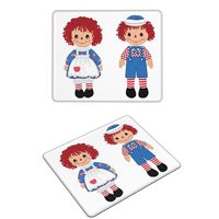 Raggedy Ann And Raggedy Andy The Vintage Dolls Mouse Pad Computer Keyboard Mouse Mat Gamer Laptop Desk Mat Office Table Mats