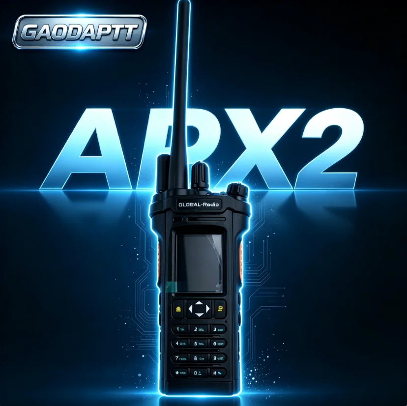 GaodaPTT APX2 LTE 4G POC Two Way Radio VHF/UHF Dual Band Walkie Talkie Unlimited Global Coverage OEM Supported Interphone