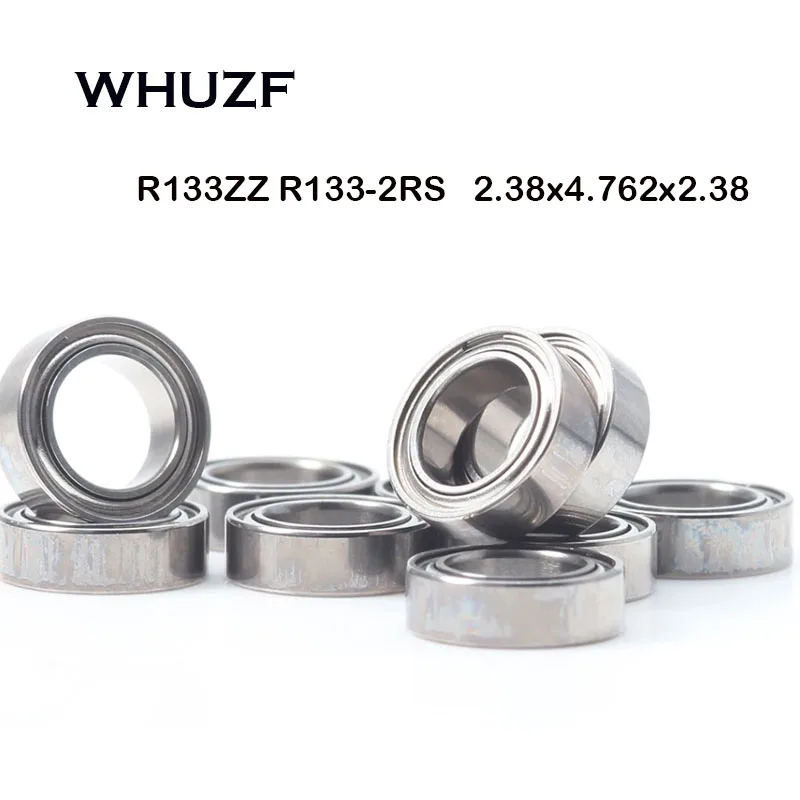 R133zz Bearing ABEC-7 (10 PCS) 2.38*4.762*2.38 mm Deep Groove R133 Z ZZ Ball Bearings  3/32