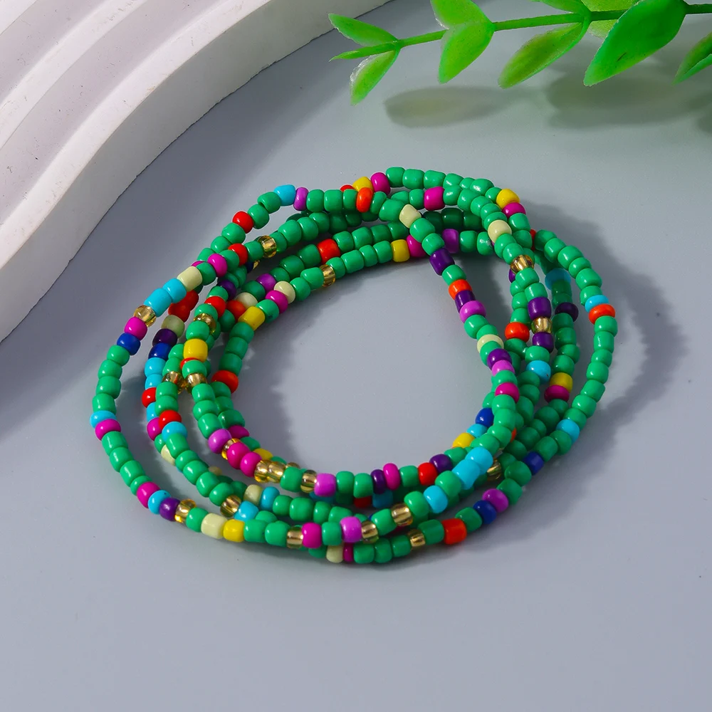 Aihua Böhmisches Handgefertigtes Perlenarmband für Frauen, Sommerliches Mehrschichtiges Buntes Perlenkettenarmband, Mädchen Boho Schmuck Großhandel – Detail 20