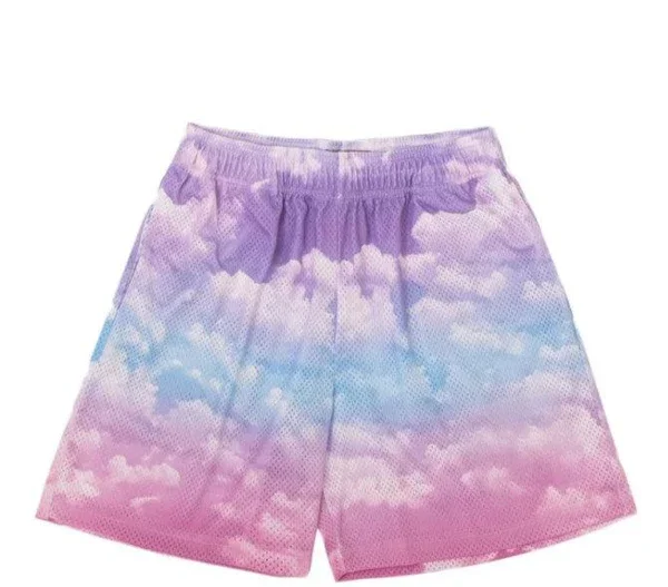 Latest Adult and Children's American-style Sky Series Colorful Variety Sports Casual Vacation 3D Printed Shorts Beach Shorts