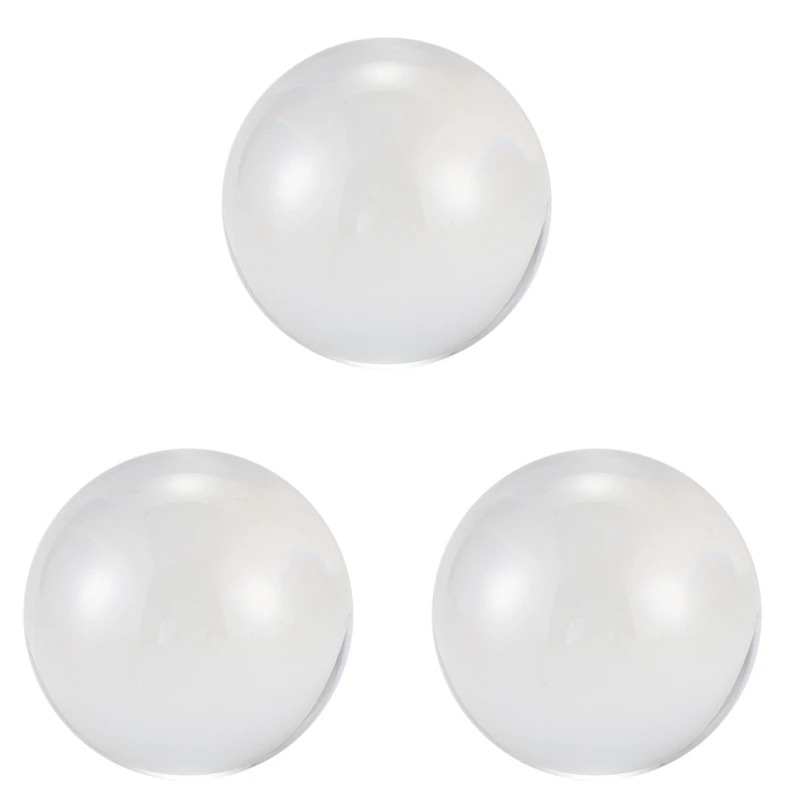 3Pcs 60Mm Clear Acrylic Ball Transparent Contact Manipulation Juggling Ball Gifts