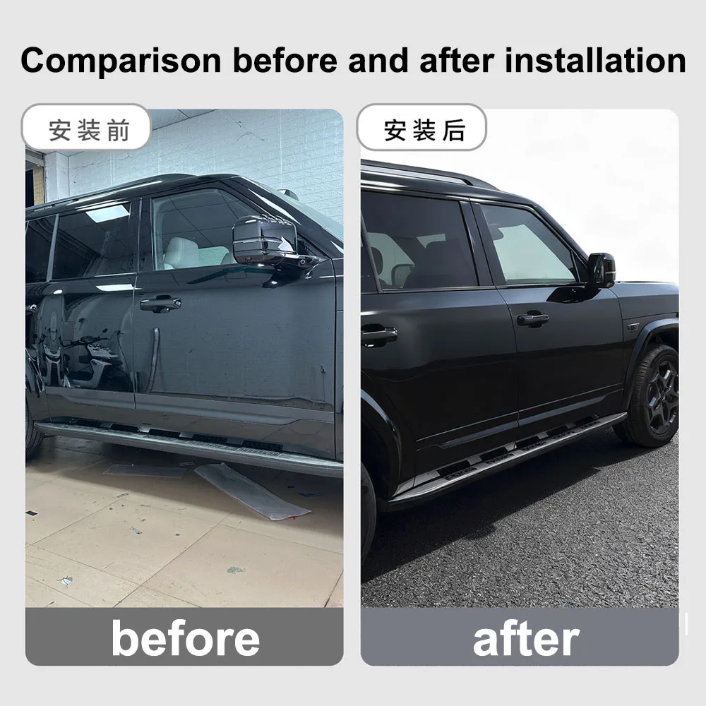 Black Warrior Door Trim Fit For BYD Leopard 7 Titanium 7 2025 2026 Blackened Body Trim ABS Material Automotive Supplies