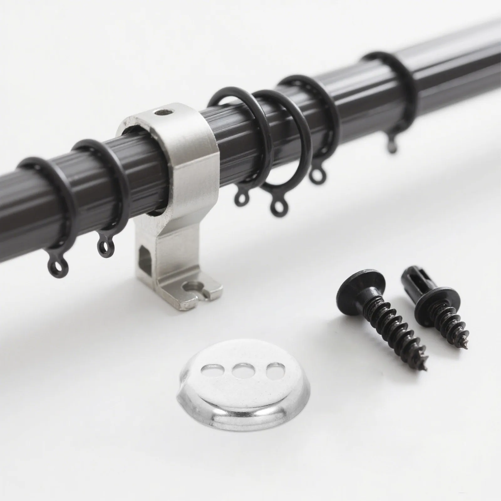 

6Pcs Stainless Steel Towel Bar Mounting Parts 1.5 Inch Round Bracket Bathroom Hardware Toilet Roll Holder Repair Kit Secure