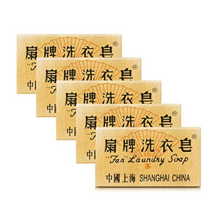 

BEE and FLOWER Fan Laundry Soap Bar Laundry Stain Remover Laundry Bar Soap for Clothes Underwear Washing x 5