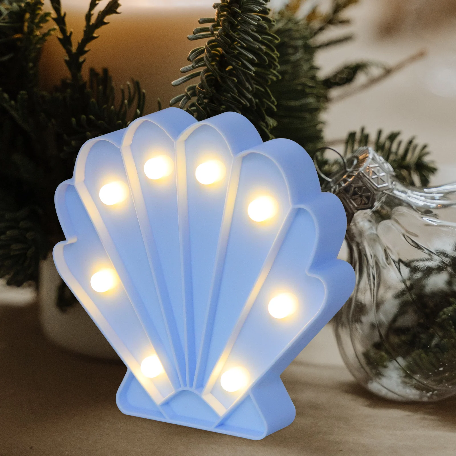 

Cute Seashell Shaped Led Night Light Bedside Decorative Home Wedding Party Gift Romantic Shell Night Lamp Nursery Bedroom Light
