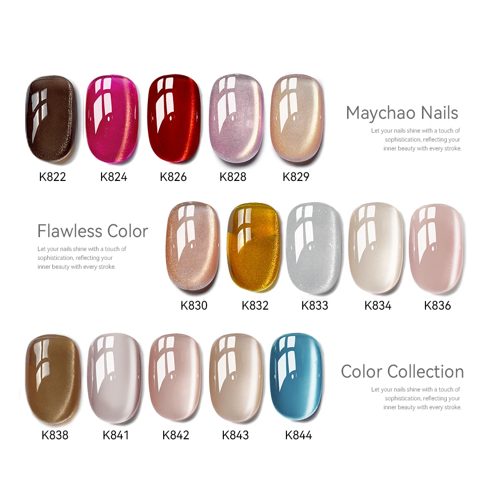 MAYCHAO 12ml Jelly Gel Nail Polish Semi Permanent Top Coat Soak Off UV LED Gel Art Nail Varnish Manicure Long Lasting Nail Gel