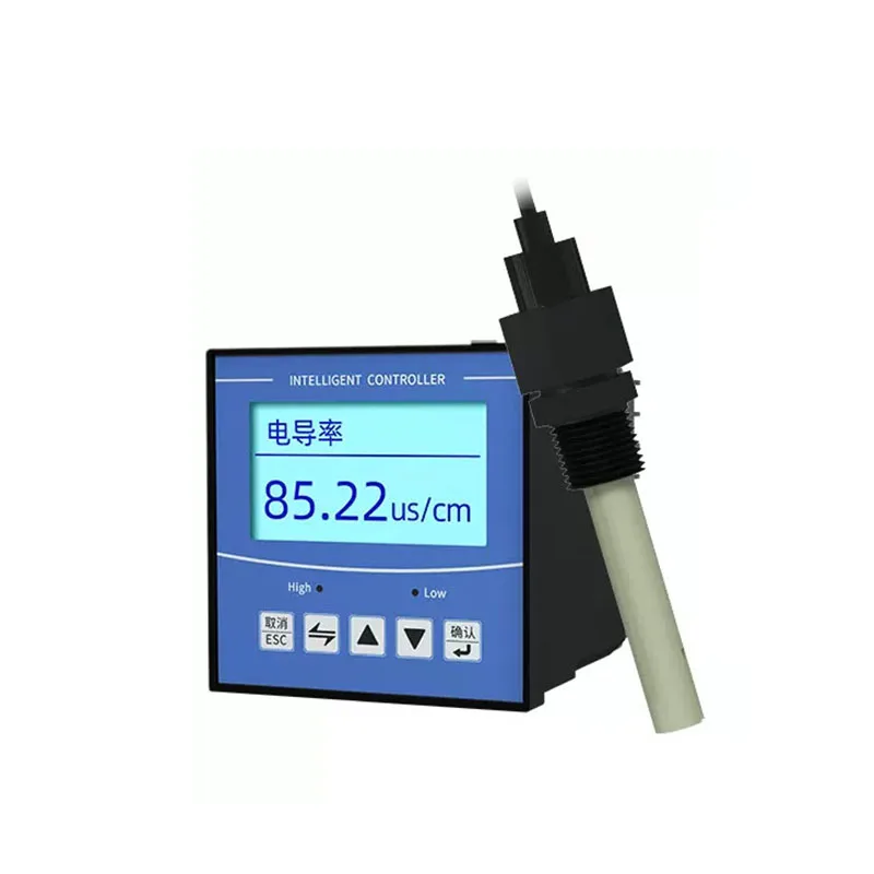 Industrial EC conductivity transmitter high precision electrode probe sewage monitoring water quality EC detector sensor