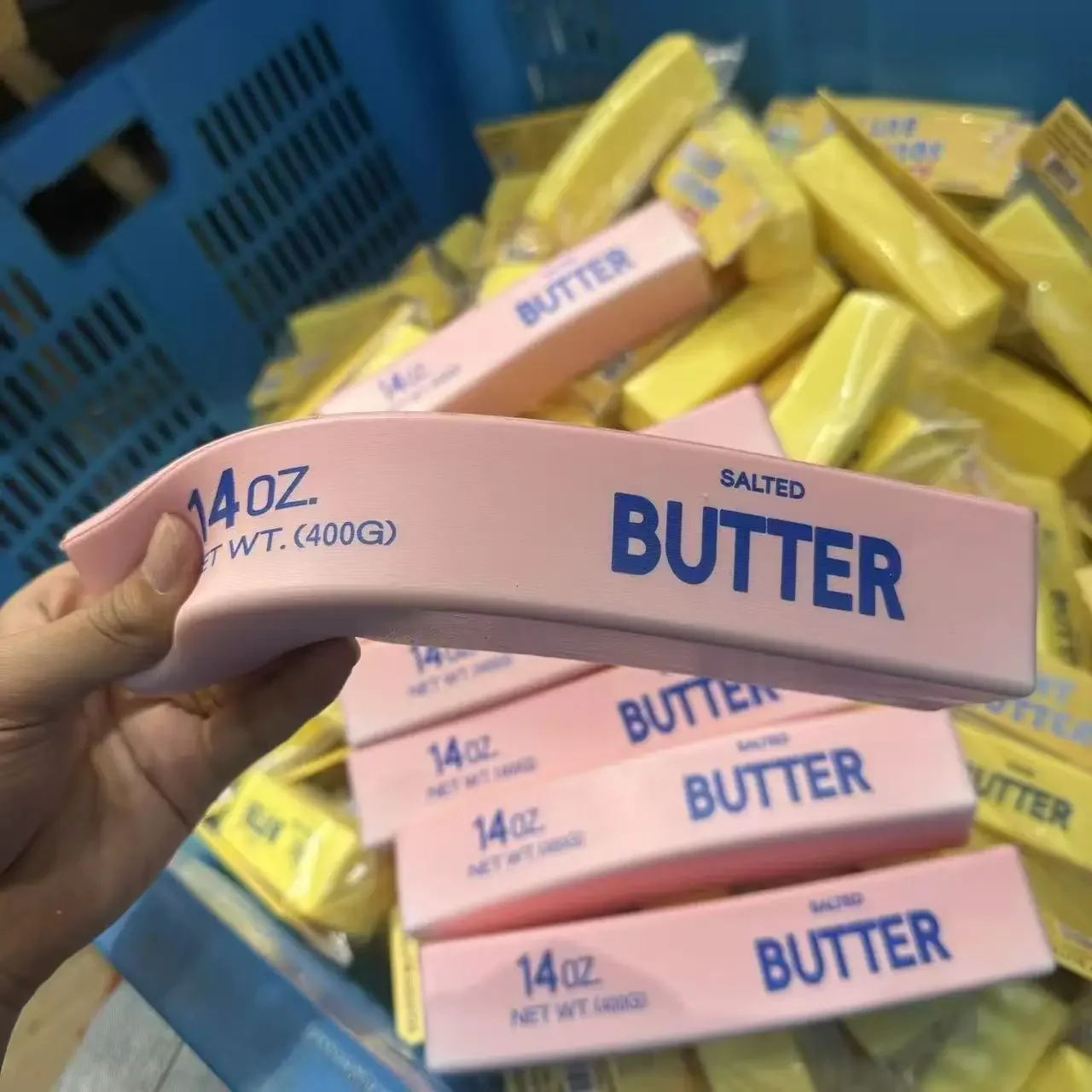 23CM Übergroßer Butter-Stick Milchstreifen Squishy Spielzeug Langsam Rückfederndes Weiches Quetsch-Stressabbau-Spielzeug Großes Stressabbau-Spielzeug