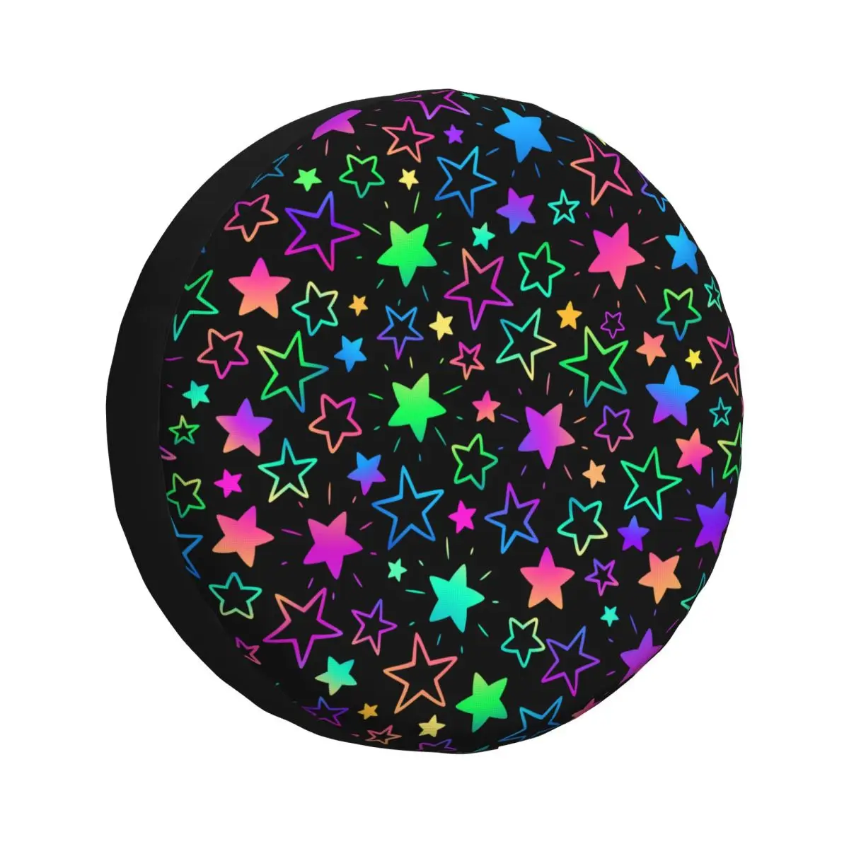 Colorful Stars Spare Tire Cover for Suzuki Mitsubish SUV RV Car Wheel Protectors Accessories 14