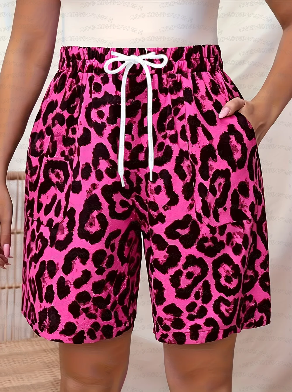 Summer Women's Men's Leopard Print ShortsYume Kawaii Shorts Clothing Pride Run Swim Gym Workout Women's Shorts