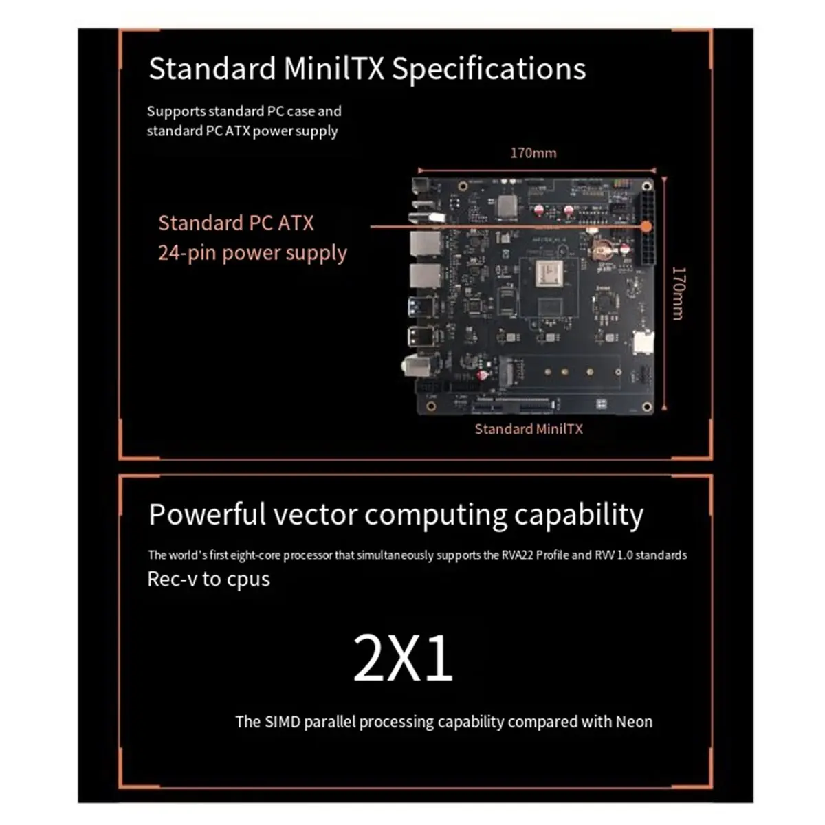 (ABDH) Jupiter K1 Development Board Spacemit K1 Octa-Core RVA22 RVV1.0 RISC-V SoC 2TOPS Mini-ITX K1 8GB RAM