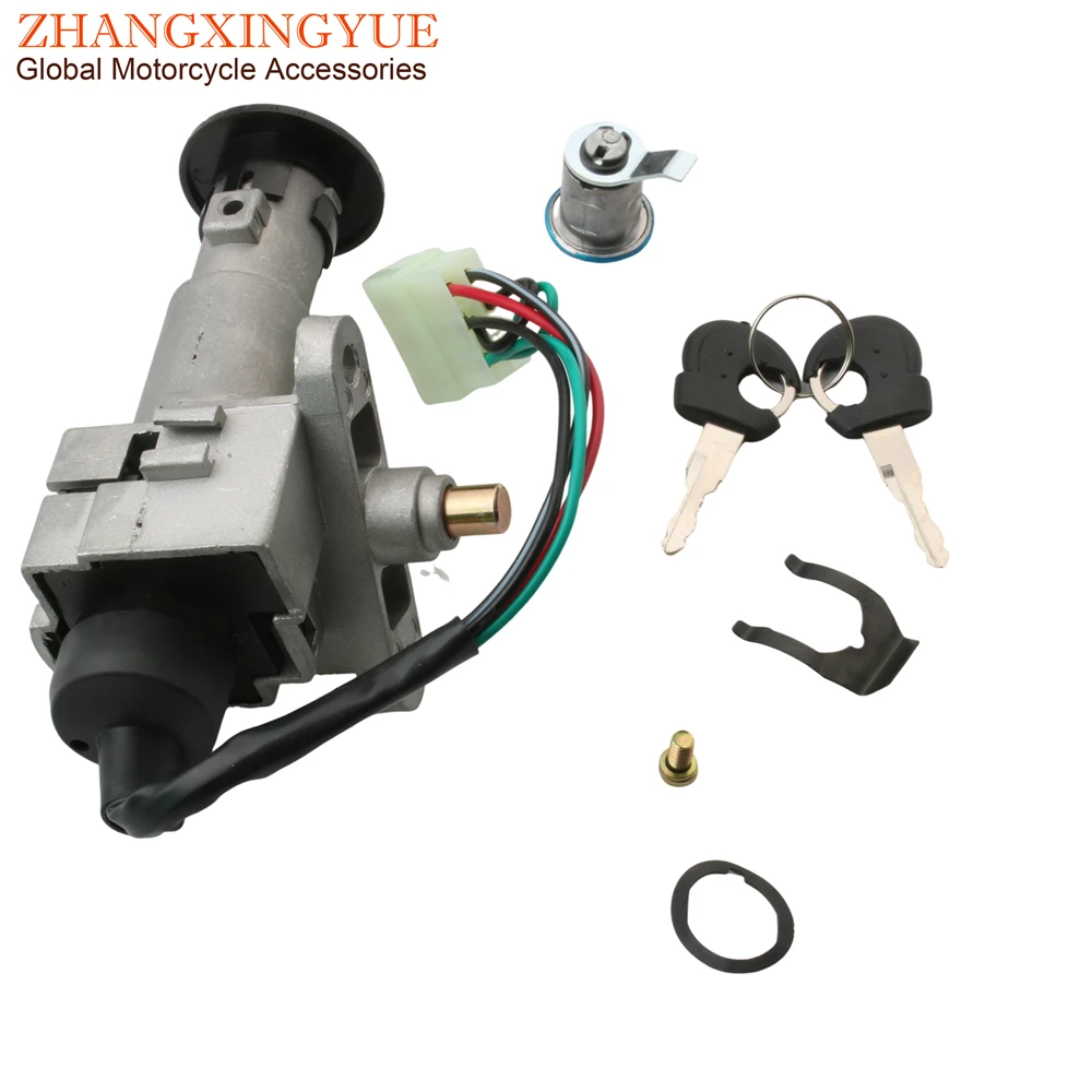 Scooter Ignition Switch Seat Lock Key Set For Peugeot Tweet 50 125 150 803468