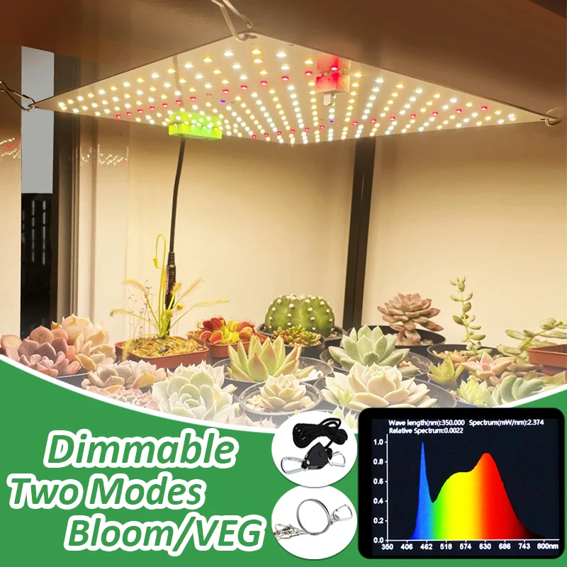 Full Spectrum LED Grow Light Dimmable Phyto Lamp 36W-150W With EU/US Plug for Greenhouse Hydroponic Plant Growth Lighting