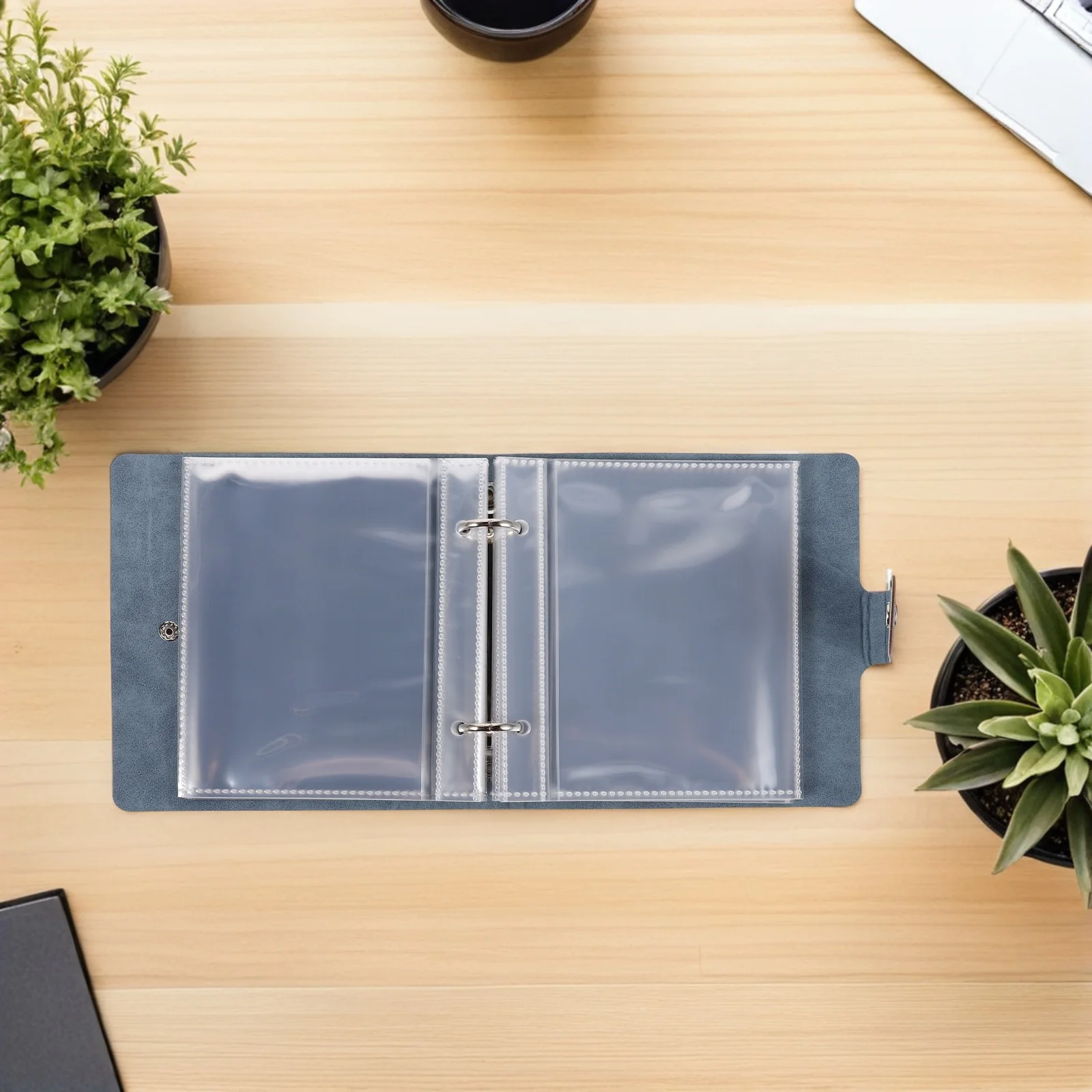 

1Set Organizer Binder 50 Envelopes 25 Pockets Fake Cover Book For Garden Storage Organization Resealable Packet Holder