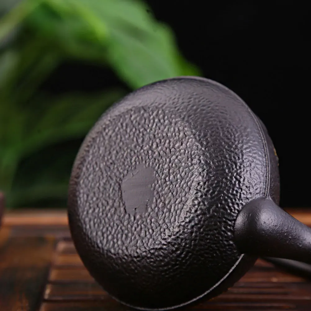 

Iron Teapot Retro Cast Home Office Kettle Decor Metal H Desktop Practical Sturdy Family Thermal Insulation