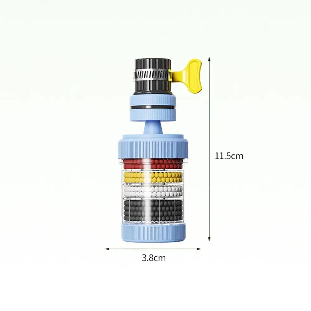 360° Rotatable 6 Layers Faucet Filter Sink Bathroom Accessories Faucet Extenders Bubbler Filtration Faucet Splash-proof Shower