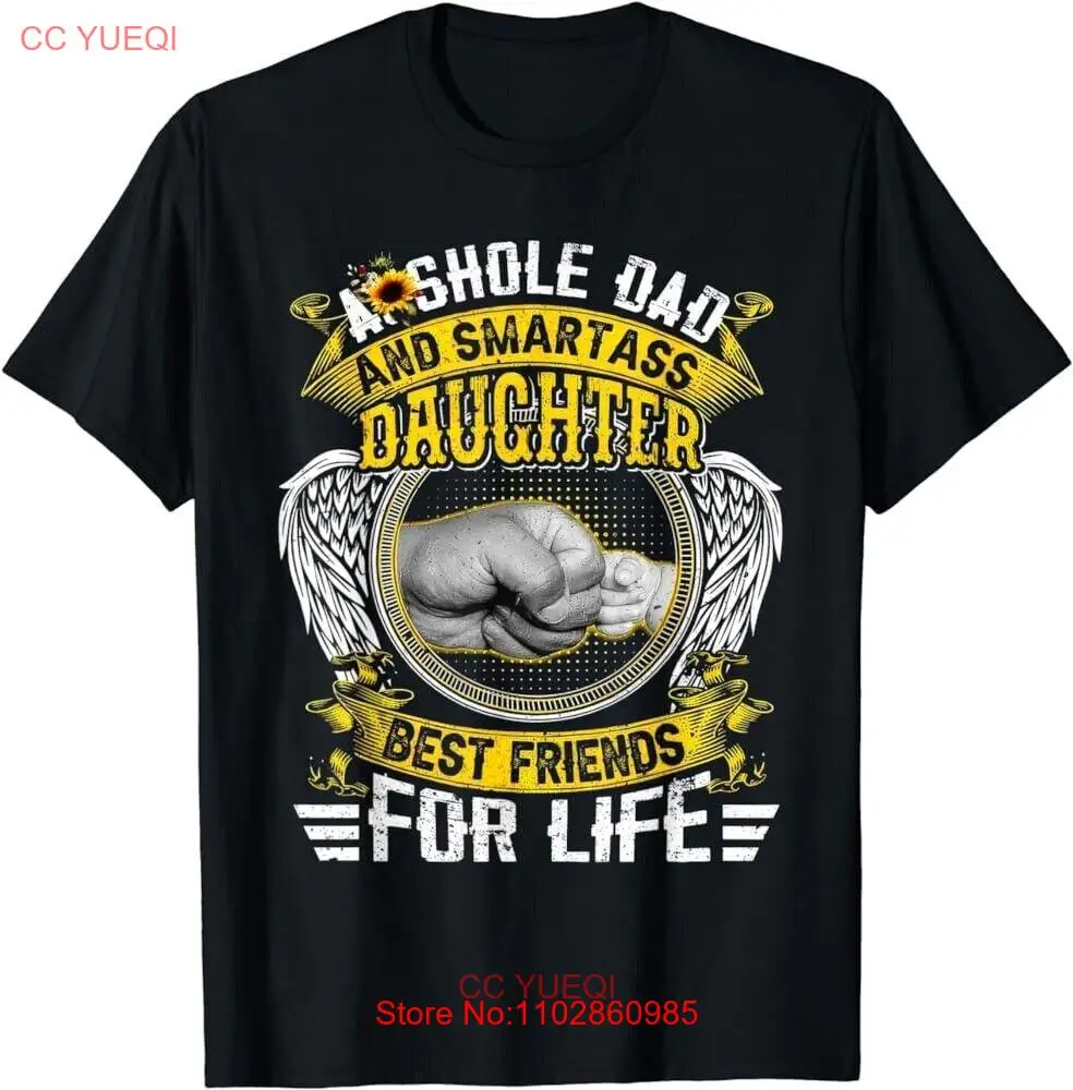 Футболка Asshle с надписью «Папа и умная дочь» Футболка Asshle с надписью «Папа и умная дочь»