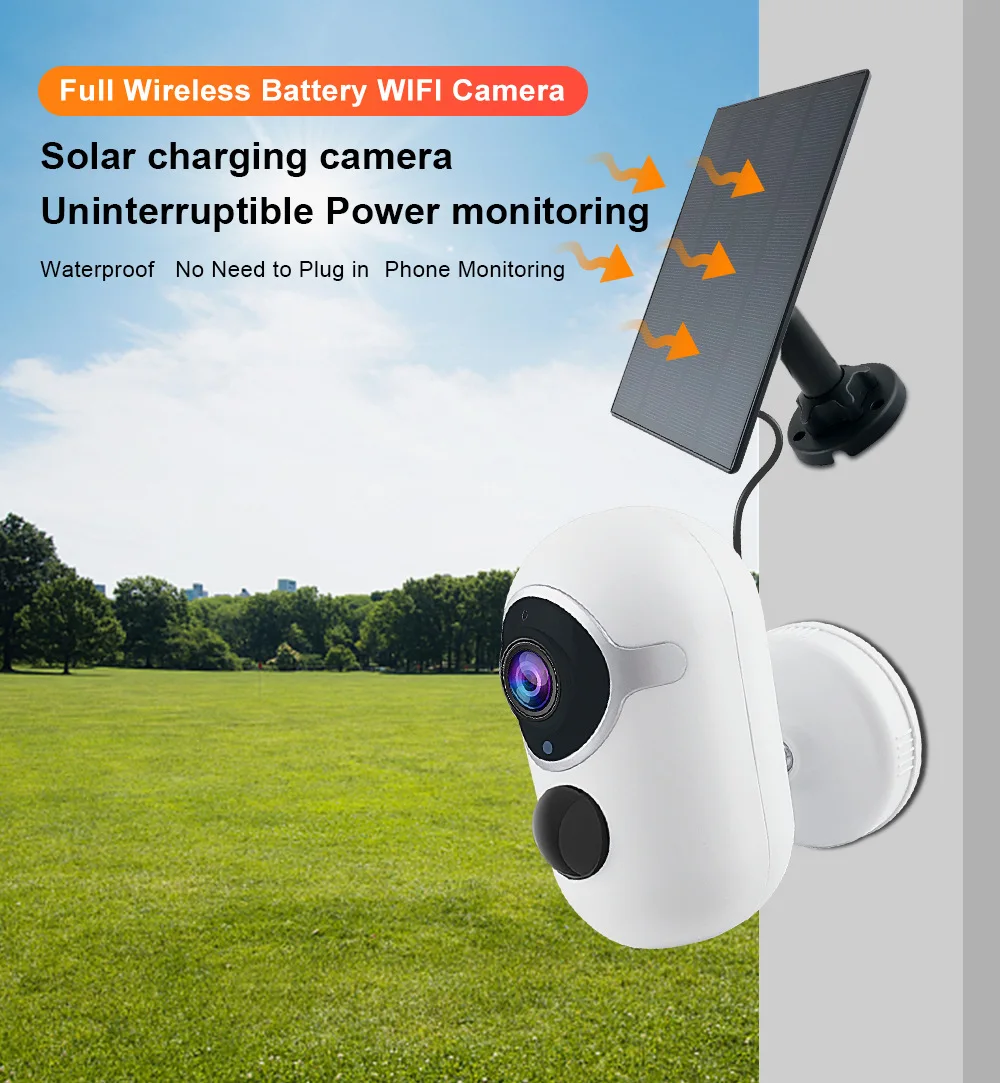 

TP-S3 EN Solar Surveillance Camera Low Power Smart HD Network 1080P Mobile Phone Remote PIR Alarm Battery Charging