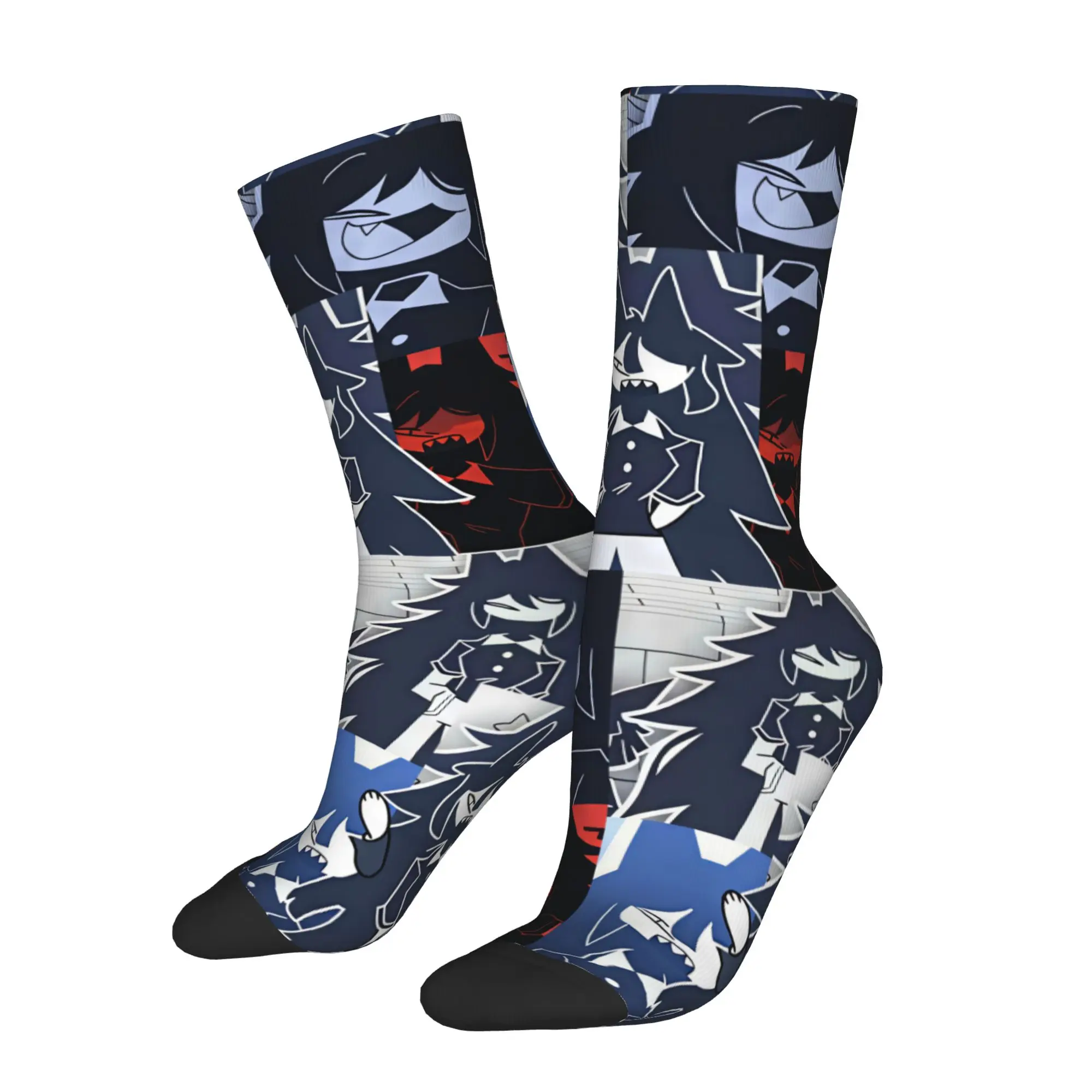 Cute M-Miss C-Circle Cartoon Socks Women Men Warm 3D Print Anime Sports Football Socks