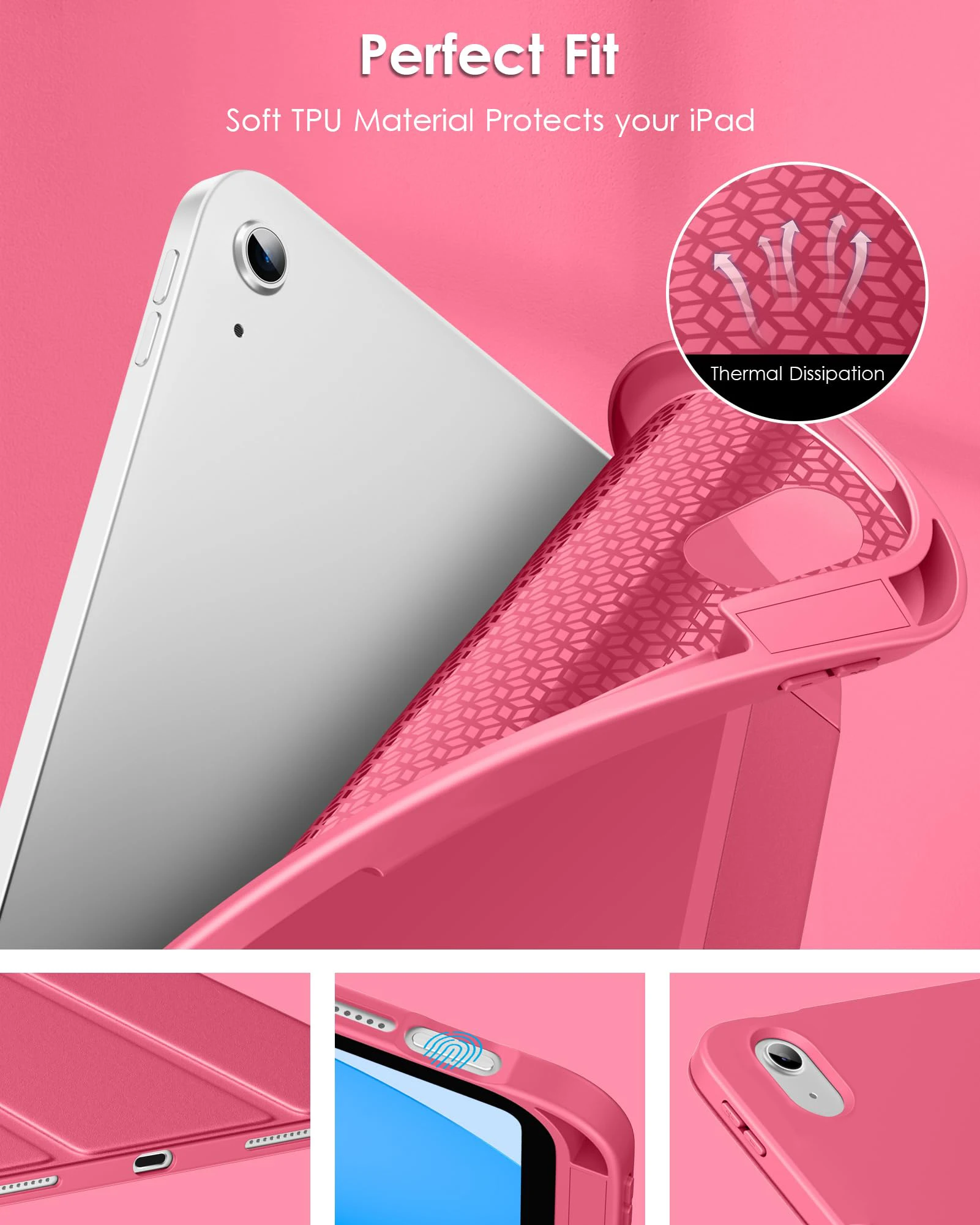 Case for iPad 11th Generation 11-inch (A16) 2025/ 10th Gen 10.9'' 2022 | Trifold Stand Flip Cover, Magnetic Auto Wake/ Sleep