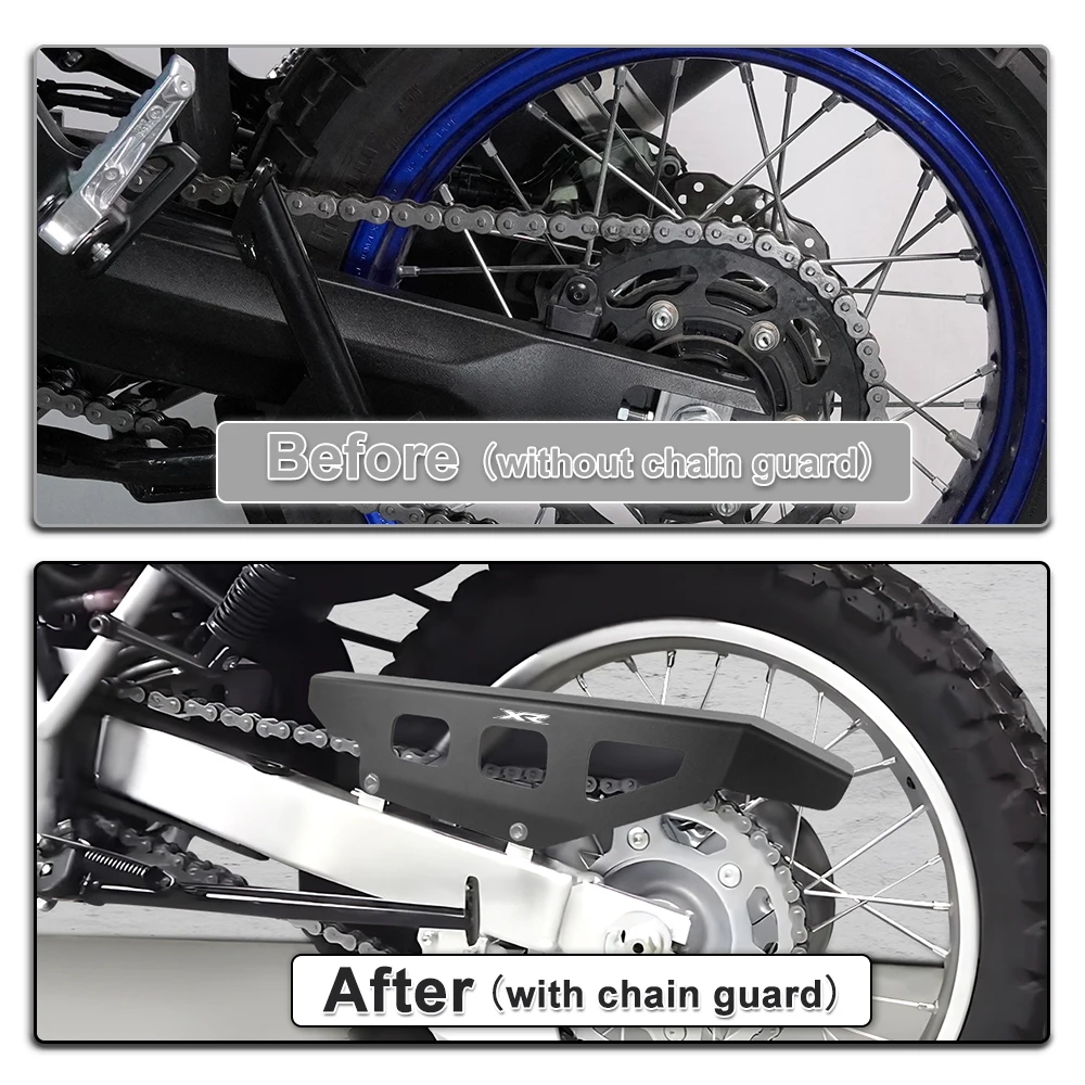 Fit For Honda XR250L 1991-1996 XR650L XR 250L 1993-2022 2023 2024 aluminum Rear Sprocket Cover Motorcycle Chain Protector Guard